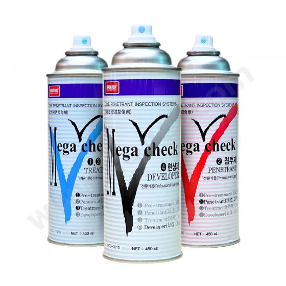 สเปรย์ทดสอบรอยร้าวแนวเชื่อม 450ml  (ฟ้า/ แดง/ ขาว)