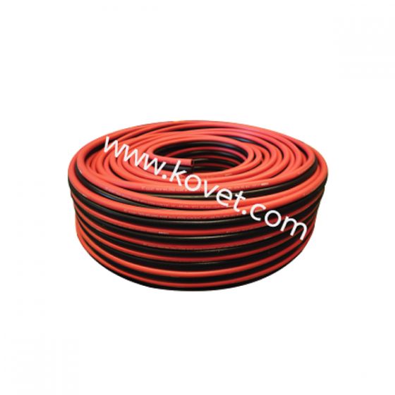 KOVET Rubber Twin Line Welding Hose EPDM - Black/Red