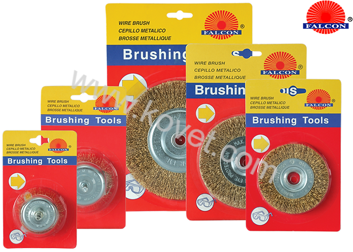 Wheel brushes with shaft