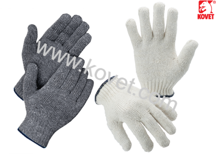 Cotton Gloves (600g) GL02-C600B (White/Darkblue) GL02-G600B (Gray/Darkblue)