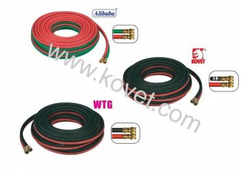 EPDM KOVET Rubber Twin Line Welding Hose w/ fitting set