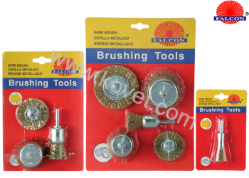 Wheel brushes with shaft