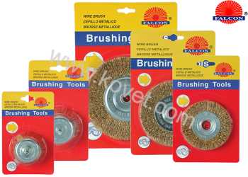 Wheel brushes with shaft