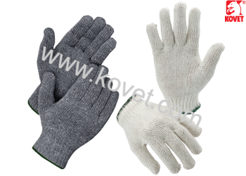Cotton Gloves (400g) GL02-C400G (White/Green) GL02-G400G (Gray/Green)